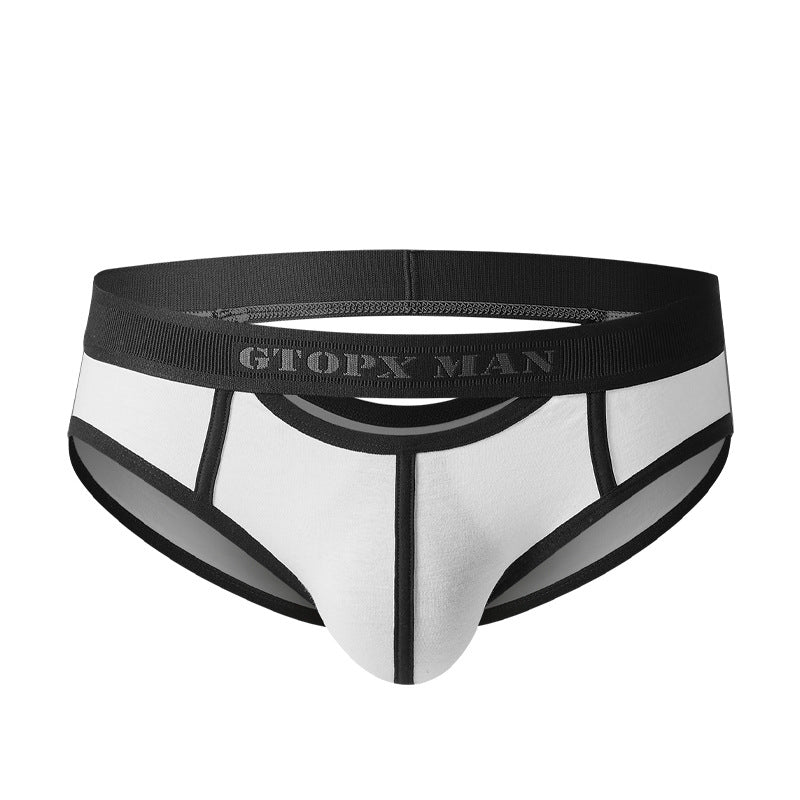 Low Waist hommes Skylight avant et l'ouverture arrière slips sexy