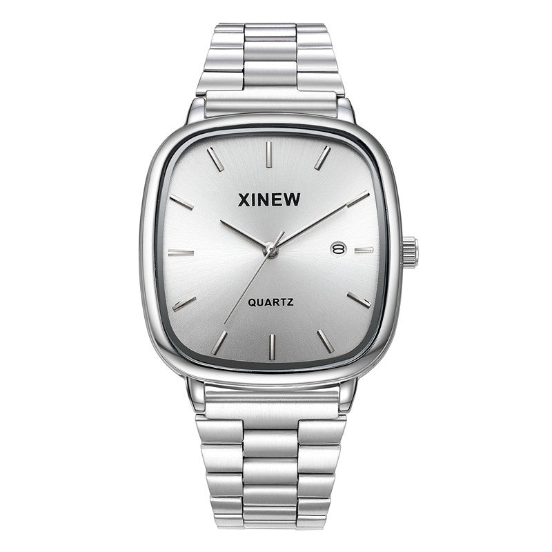 Stainless Steel Bracelet Fashion Minimalist Calendar Quartz Watch