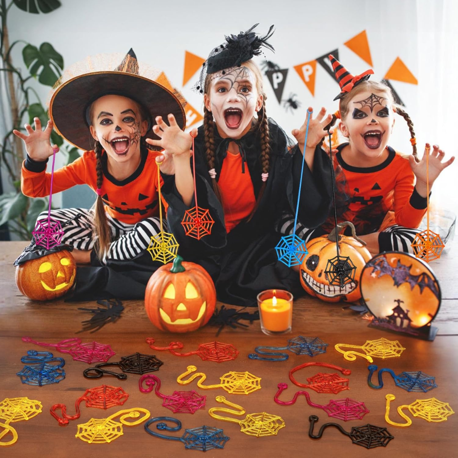 Jouets Web d'araignée collante de 30 pcs pour enfants - Favoris de fête d'Halloween en vrac