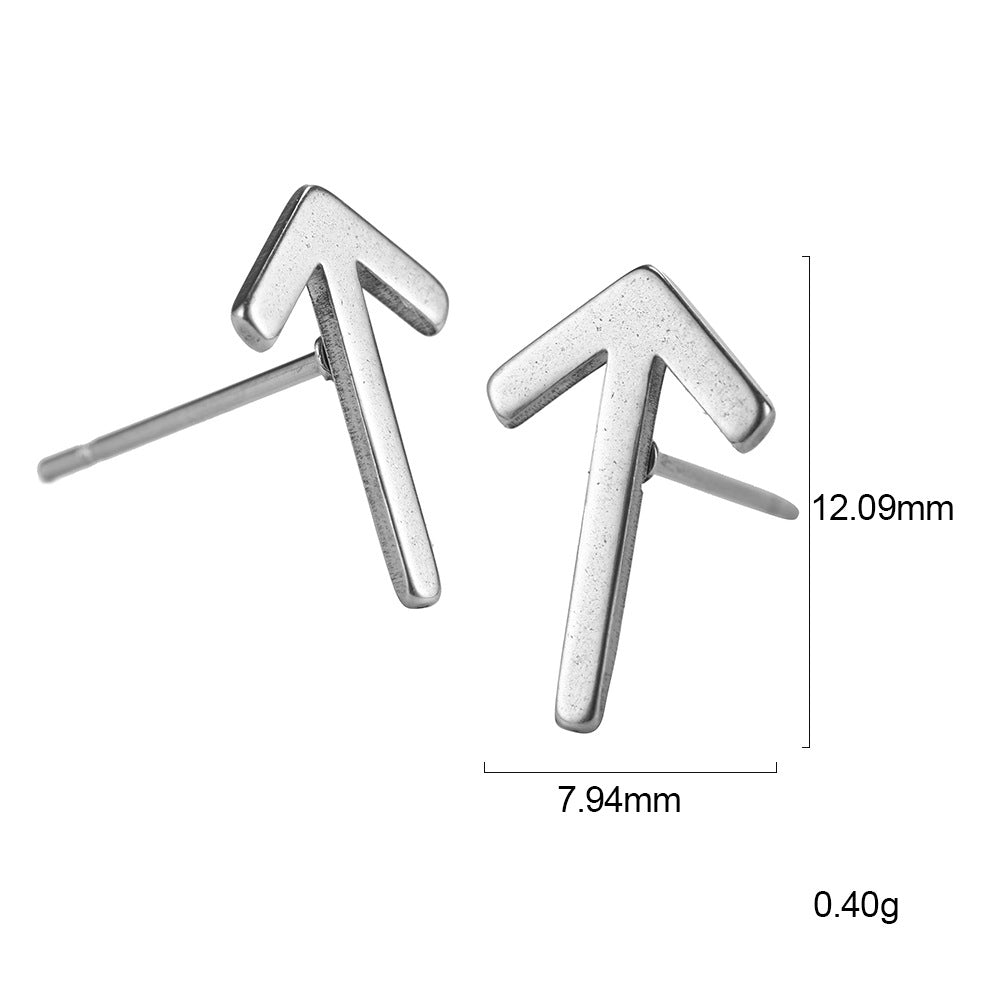 Boucles d'oreilles Nordic Rune en acier inoxydable