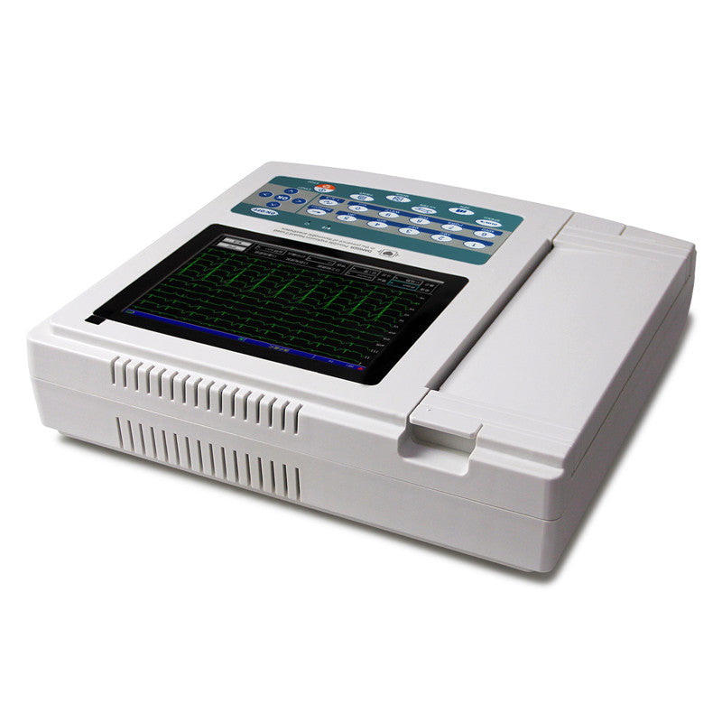Digital 12 Channel 12 Lead Electrocardiographe Touch ECG EKG Machine PC Imprimante