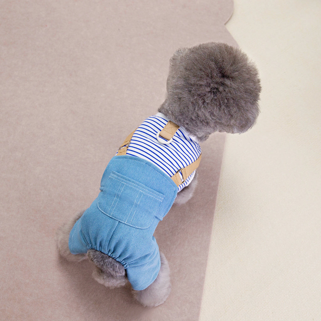 Personnalité Mode Chien Denim Four Pantalons