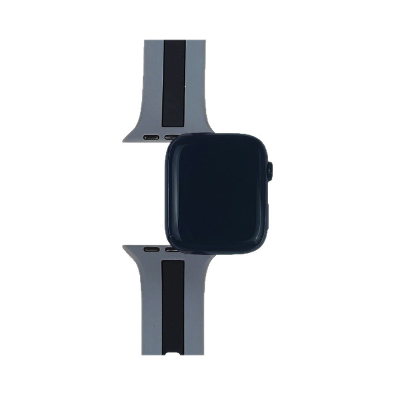 Deux tons rayures de bracelet Contraste Color Sports