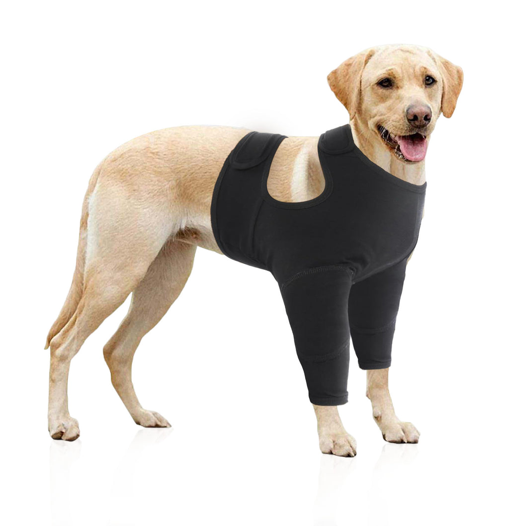 Équipement de protection pour chien Jambe avant Couverture de protection double équipement de protection