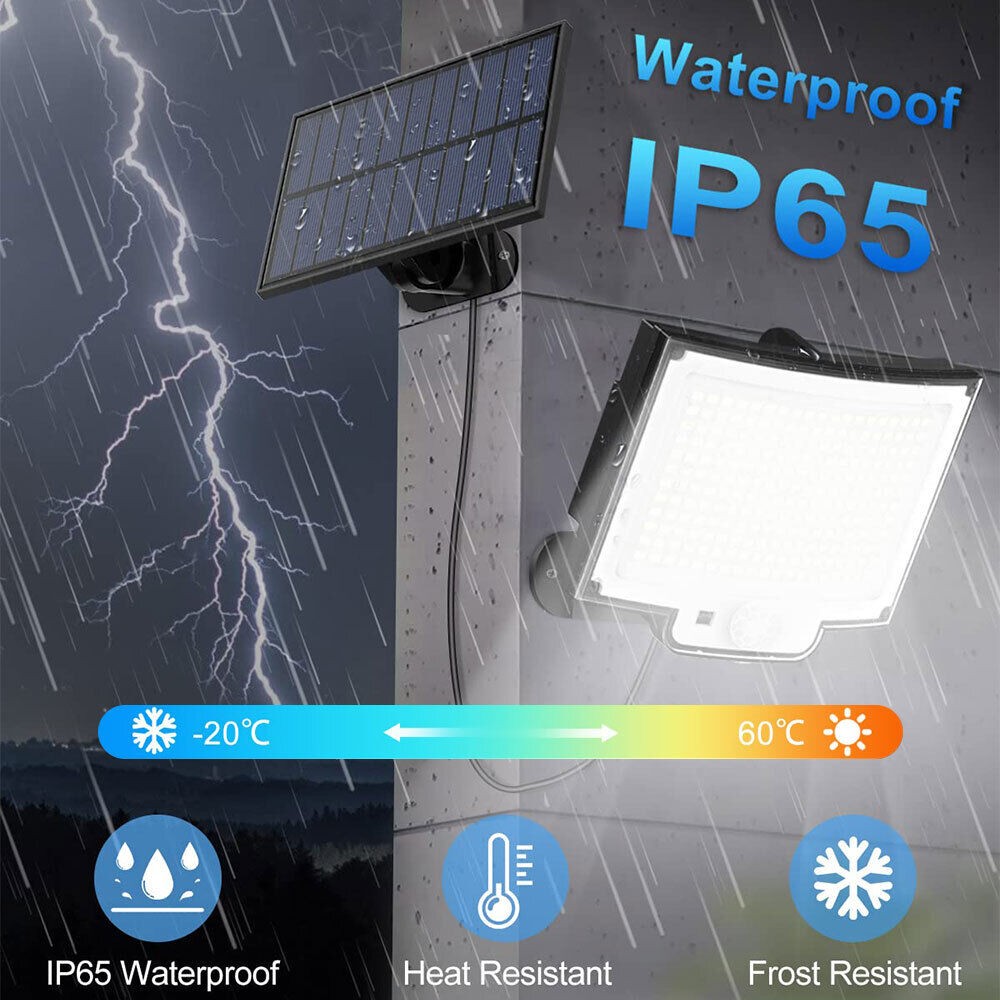 222 LED Solar Flood Light Motion Sensor Sécurité Wall Yard Garden Lampe extérieure