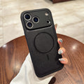 Aspiration magnétique Fine Circle Solid Couleur Fine Trou Protective Sleeve Phone Case