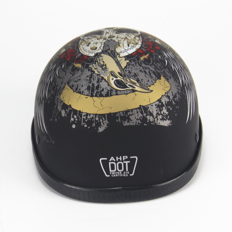 Demi casque américain retro personnalisé
