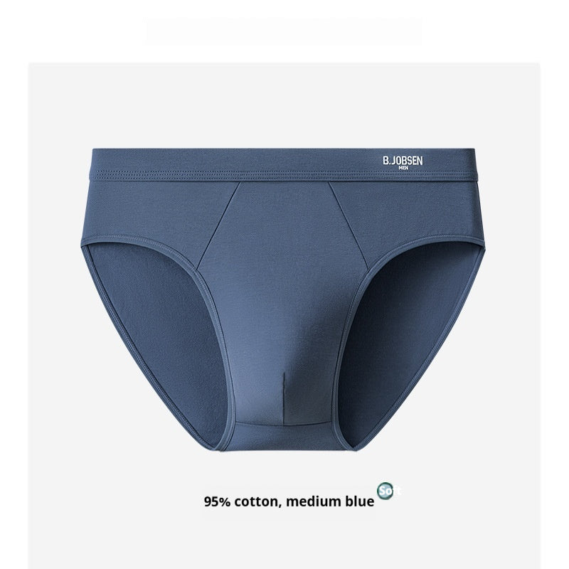 Slips en coton respirant pour hommes avec un crotch de coton antibactérien