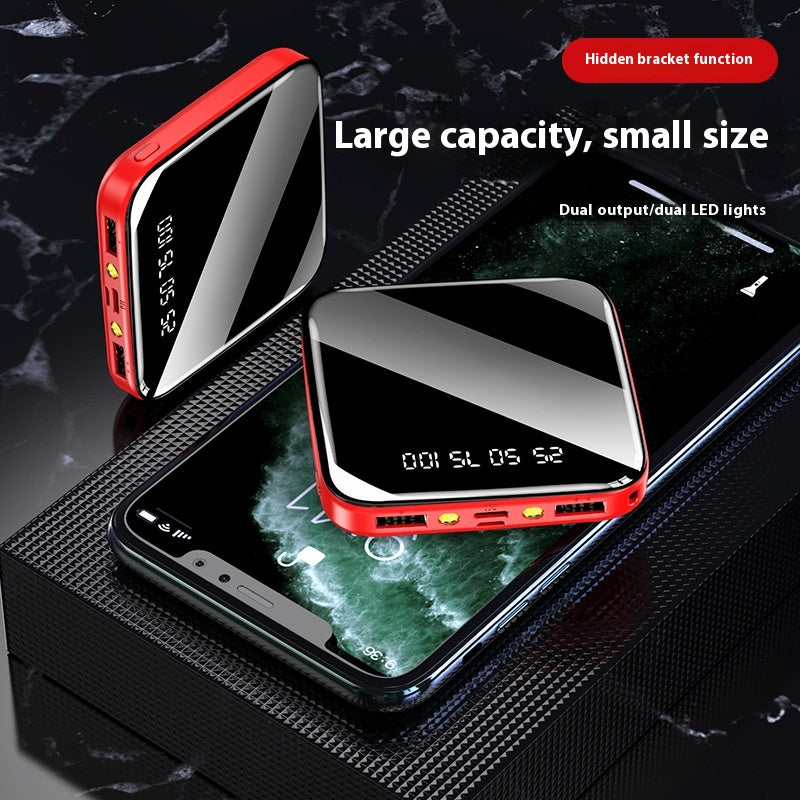 Mirror Mini Power Bank 20000 MA Alimentation mobile de petite et grande capacité