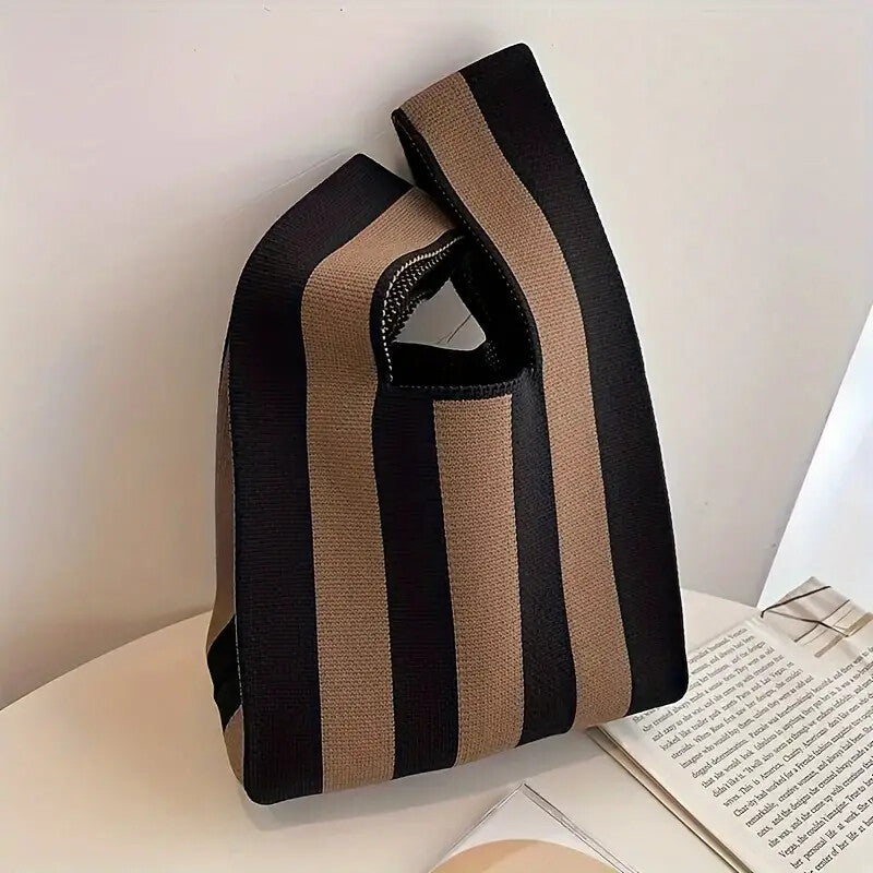 Un seul auto-remorque-- Sac à main en laine tricotée sac à main polyvalent sac à main casual B
