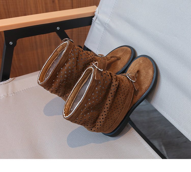 Sandales de filles en dentelle de style français