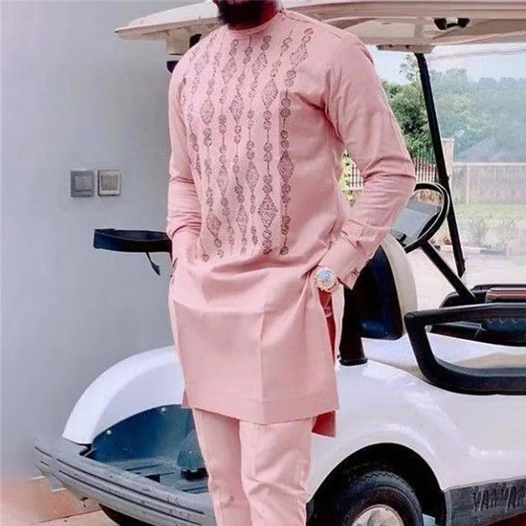 Suit African Ethnic Print Hommes occasionnels