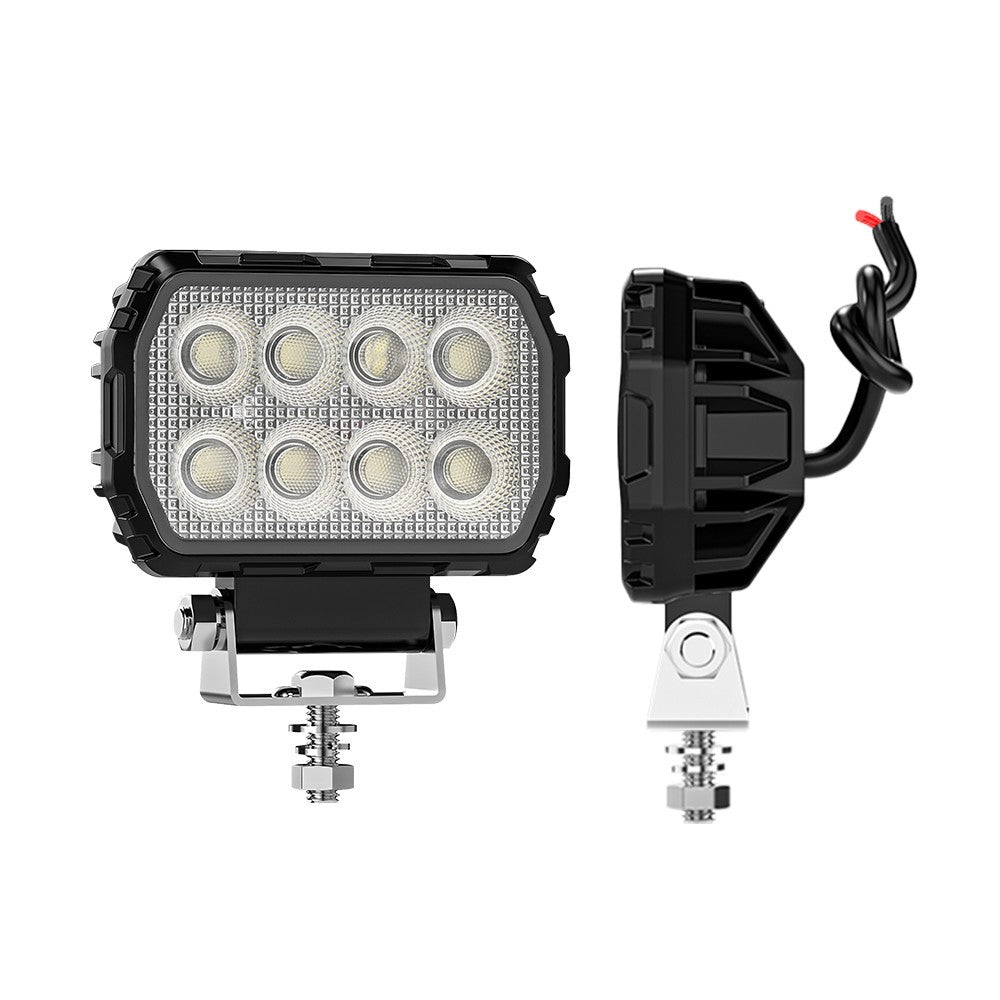 2PCS 4.4 Inch Led Rectangulaire Led lumières de travail d'inondation faisceau d'ajustement digger tracteur digger