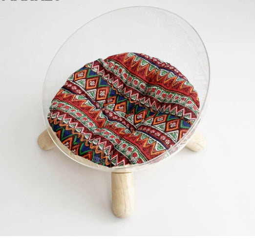 Moonlight Cat Bed Transparent Space Capsule Maison Grande Taille Épaisseur Chaud Mat Canapé