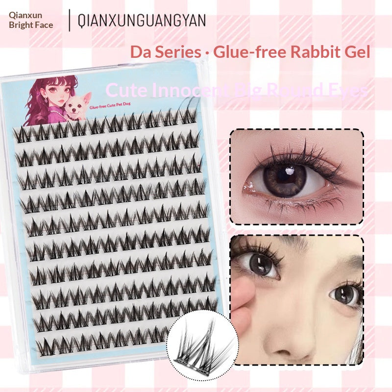 Glue-free dog-style false eyelashes