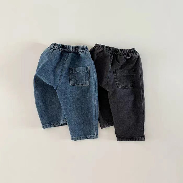Bande élastique en caoutchouc Jeans couleur solide