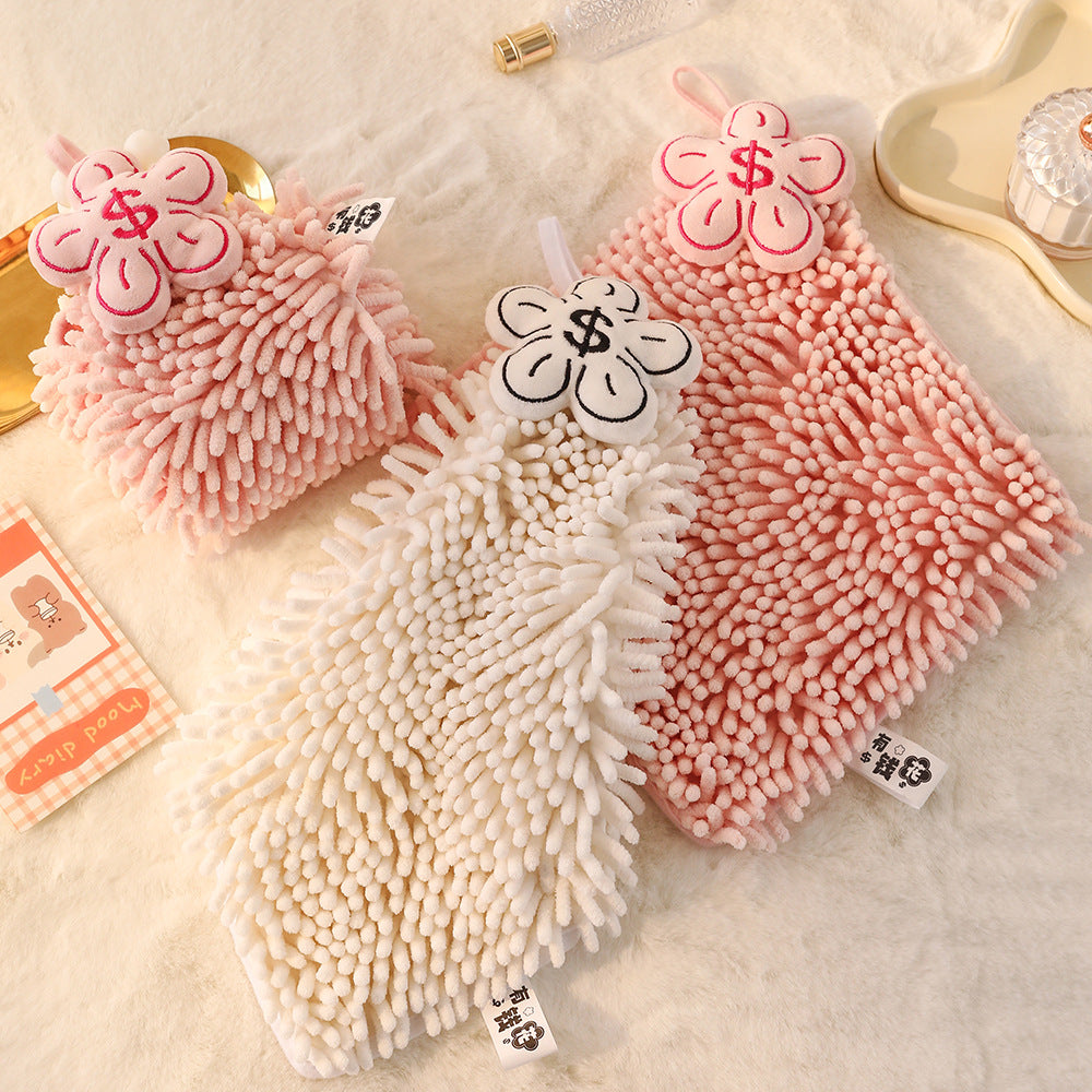 Chenille Suspension de serviette à main créative mignon