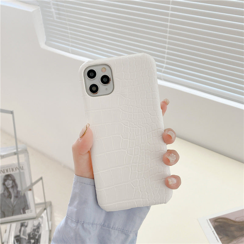Modèle en cuir Phone Case moitié dur Shell