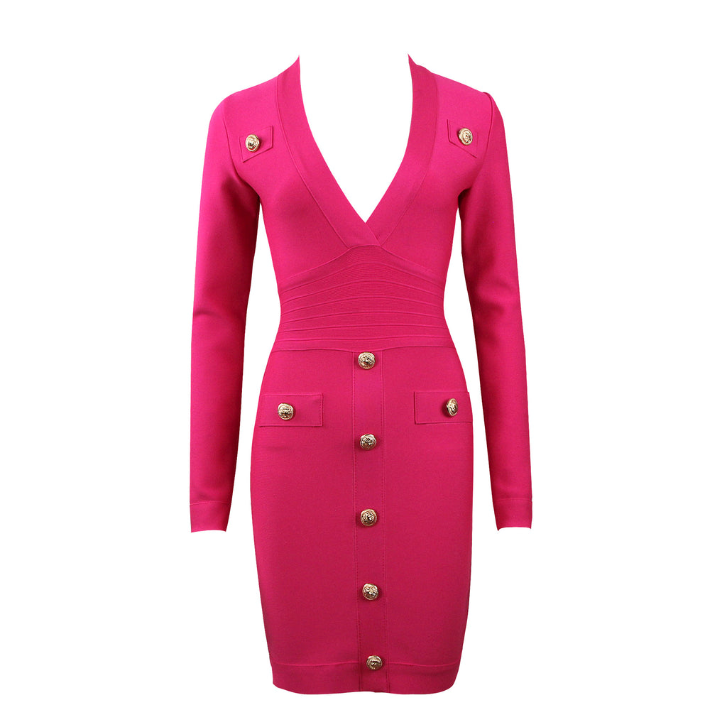Robe à manches longues à manches longues pour dames minces