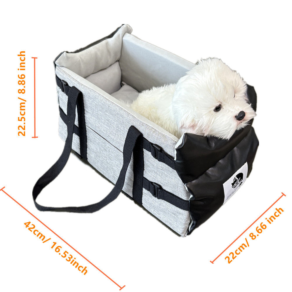 Lit de chien en cuir Cat Carrier et tapis de siège de voiture