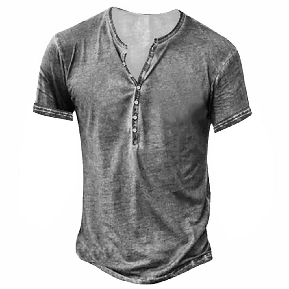 Wish Vintage Style V-Neck Cardigan homme mode casual manches courtes chemise