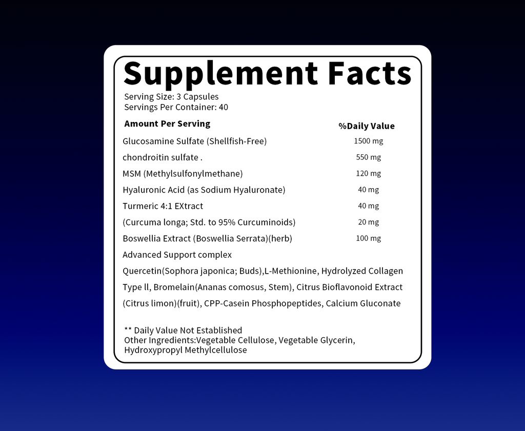 Glucosamine Complexe Chondritine MSM