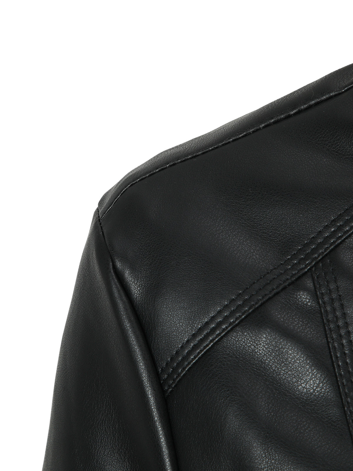 Veste en cuir PU biker zippé pour femmes