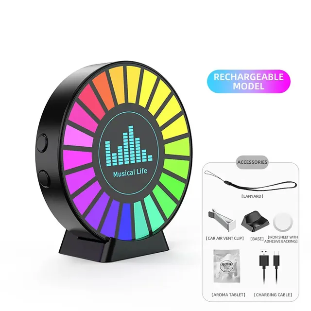 Led Music Sound Control Light Rhythm Lampe RGB Car Ambient Light Adjustabl Automotiv