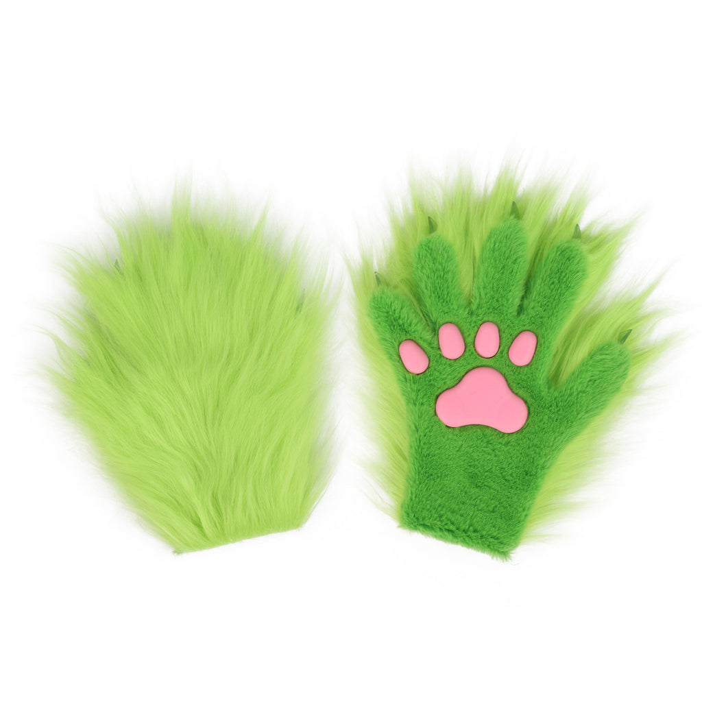 Halloween longue-plush Cat-claw Full-finger et demi-finger Gants