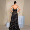Wrapped bust ruched evening dress