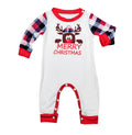 Style Plaid Deer Christmas Parent-enfant Pajama Suit