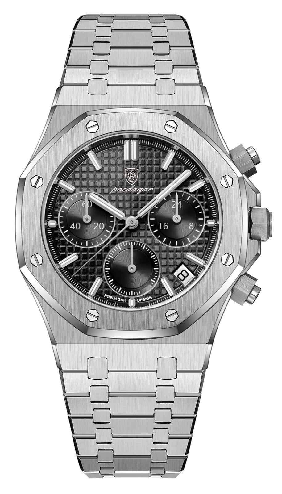 Montre Quartz homme multifonctionnelle Trendy Watch