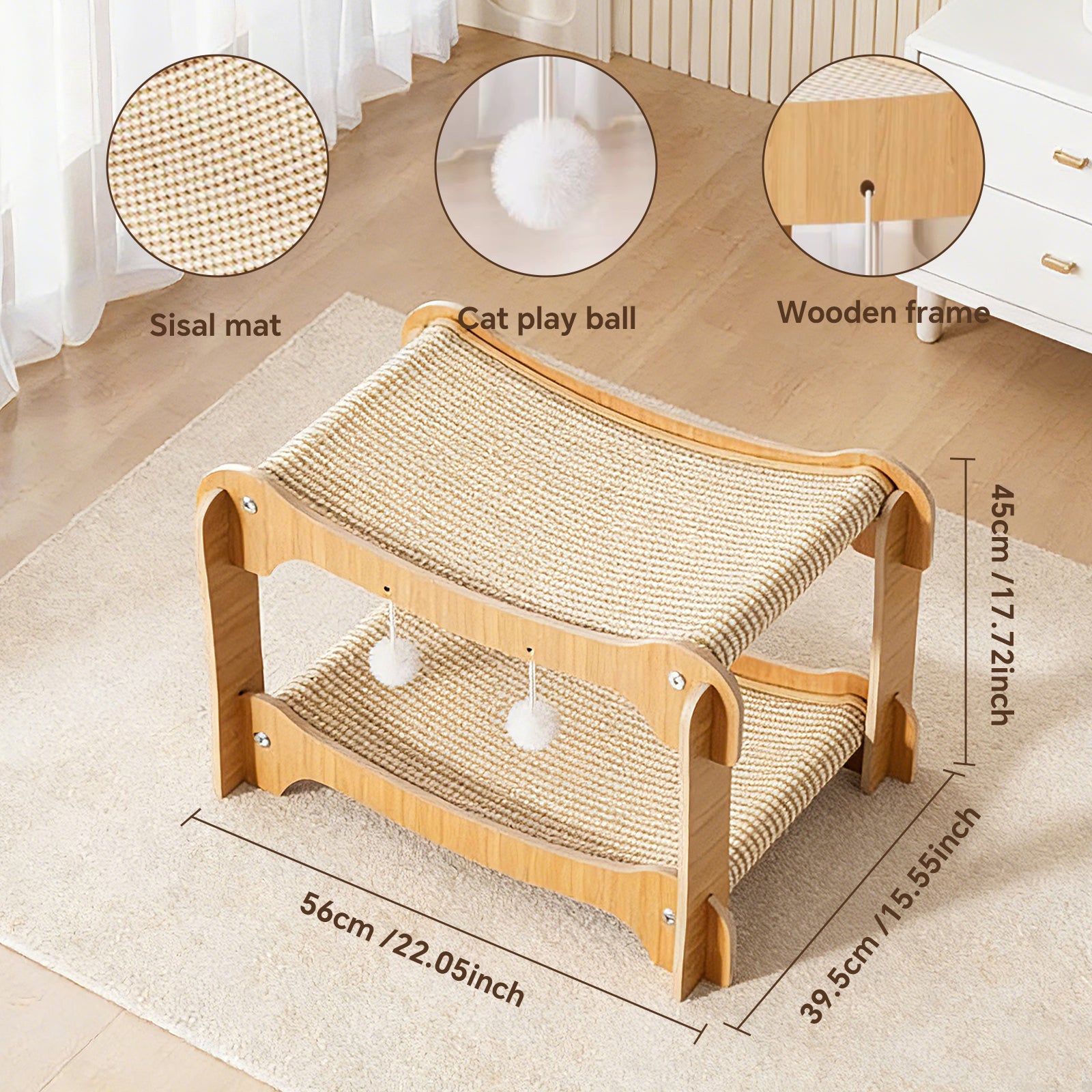 Seulement auto-pickup---Double couche Matelas Sisal
