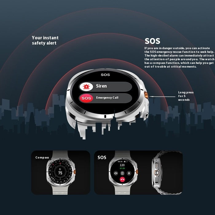 Fashion Personality Sports Montre intelligente pour hommes