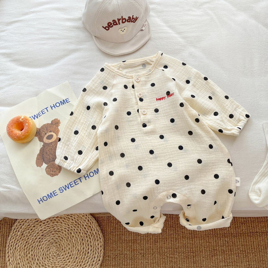 Romper élégant à pois pour les bébés garçons et les filles