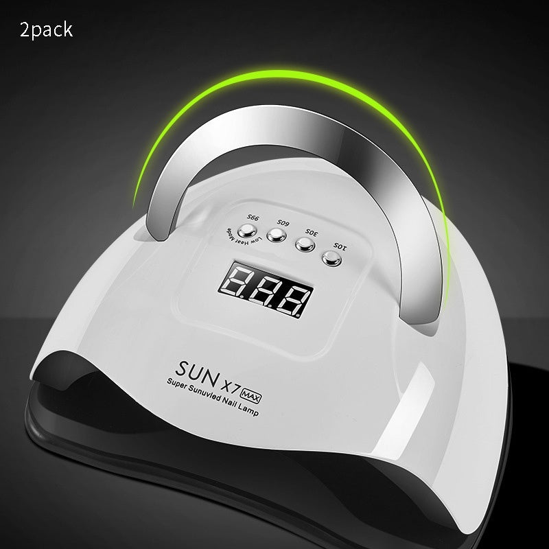 Sun X7Max Nail Photothérapie Machine 180W Haute puissance Portable Nail Baking Lampe Double Lumière S