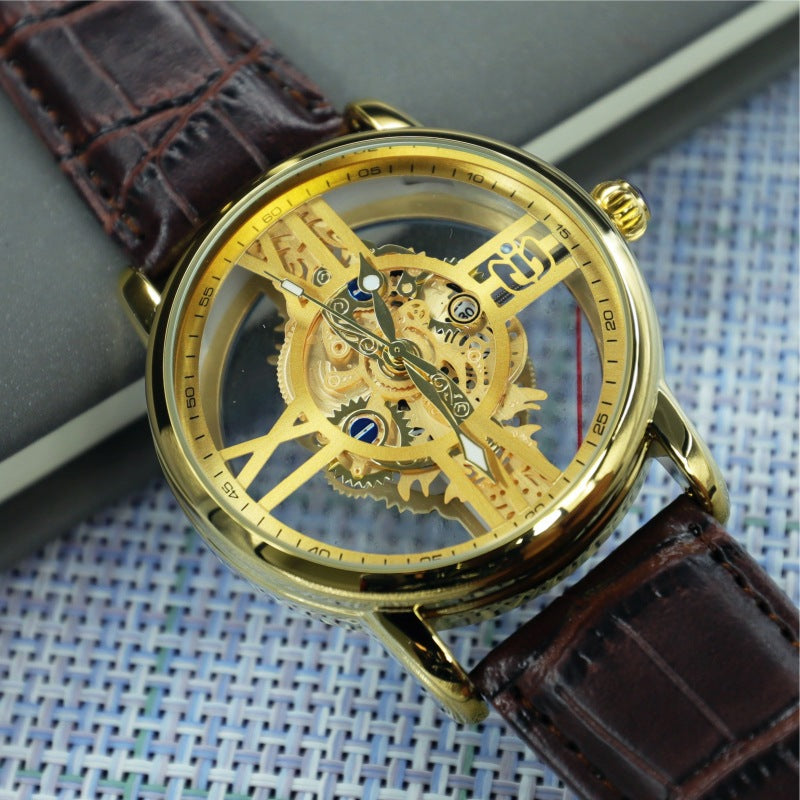 Montre de sport de style industriel-mécanique pour hommes
