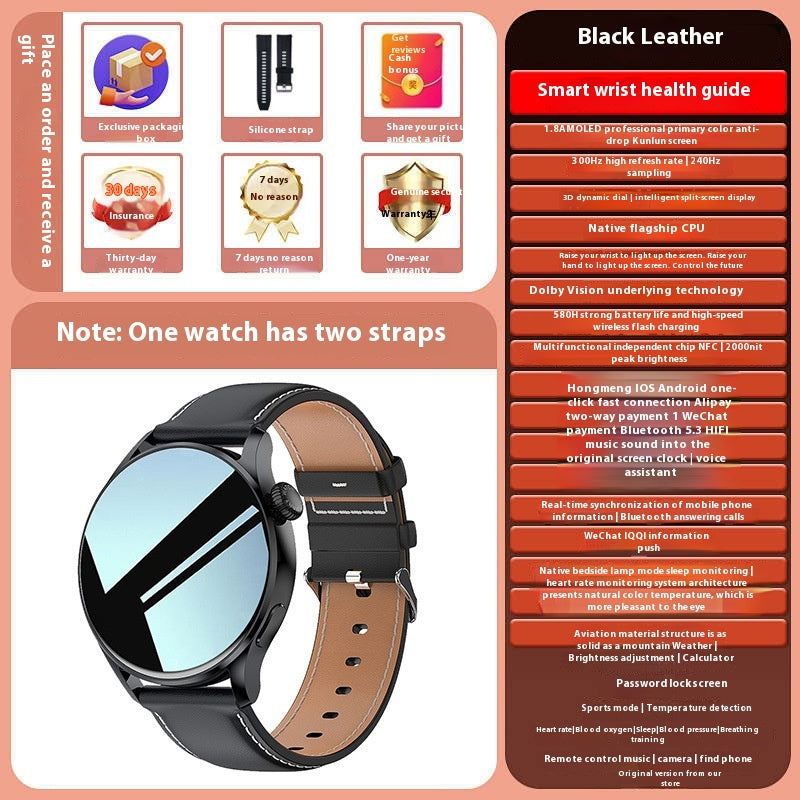 Smart Watch Bluetooth appelant la fréquence cardiaque Pression artérielle Multifonction