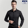 Elégant Business Formel Solide-couleur manches longues Hommes chemise