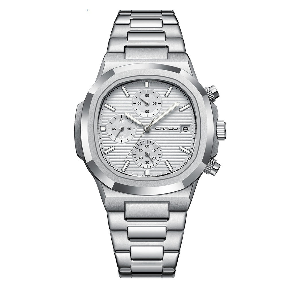 Multifonctionnel Quartz Waterproof Calendar Six-pin Watch