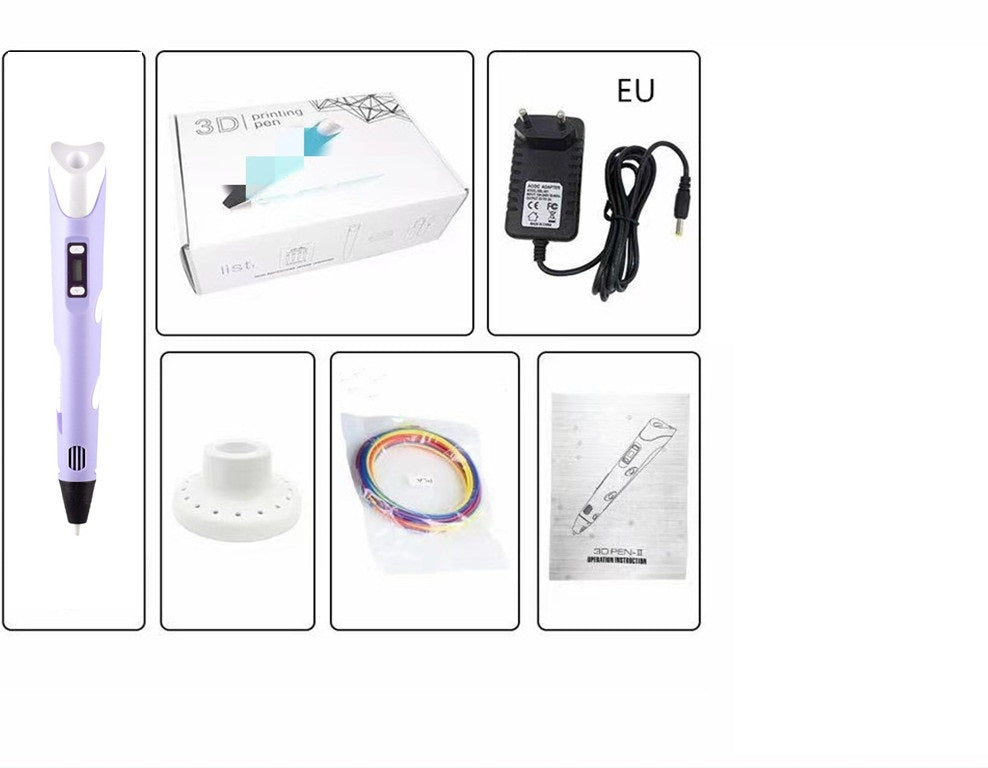 Ensemble de jouets de brosses tridimensionnelles 3D pour enfants