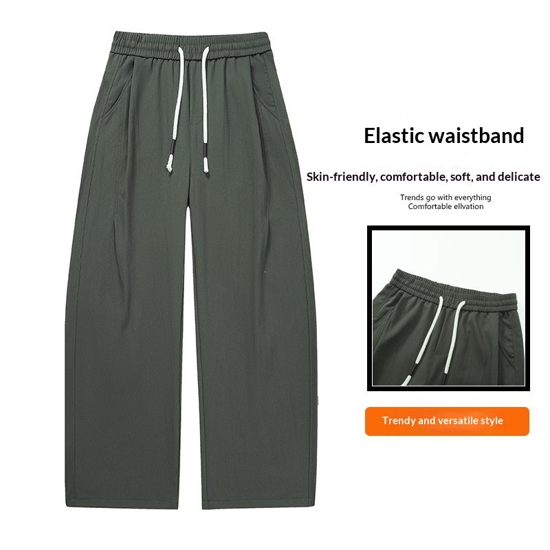 Pantalons décontractés à jambe droite pour hommes