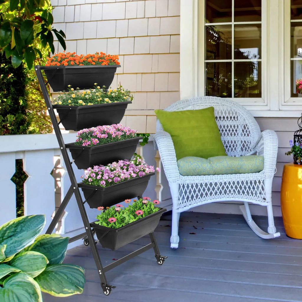 5 niveaux Lit de jardin vertical