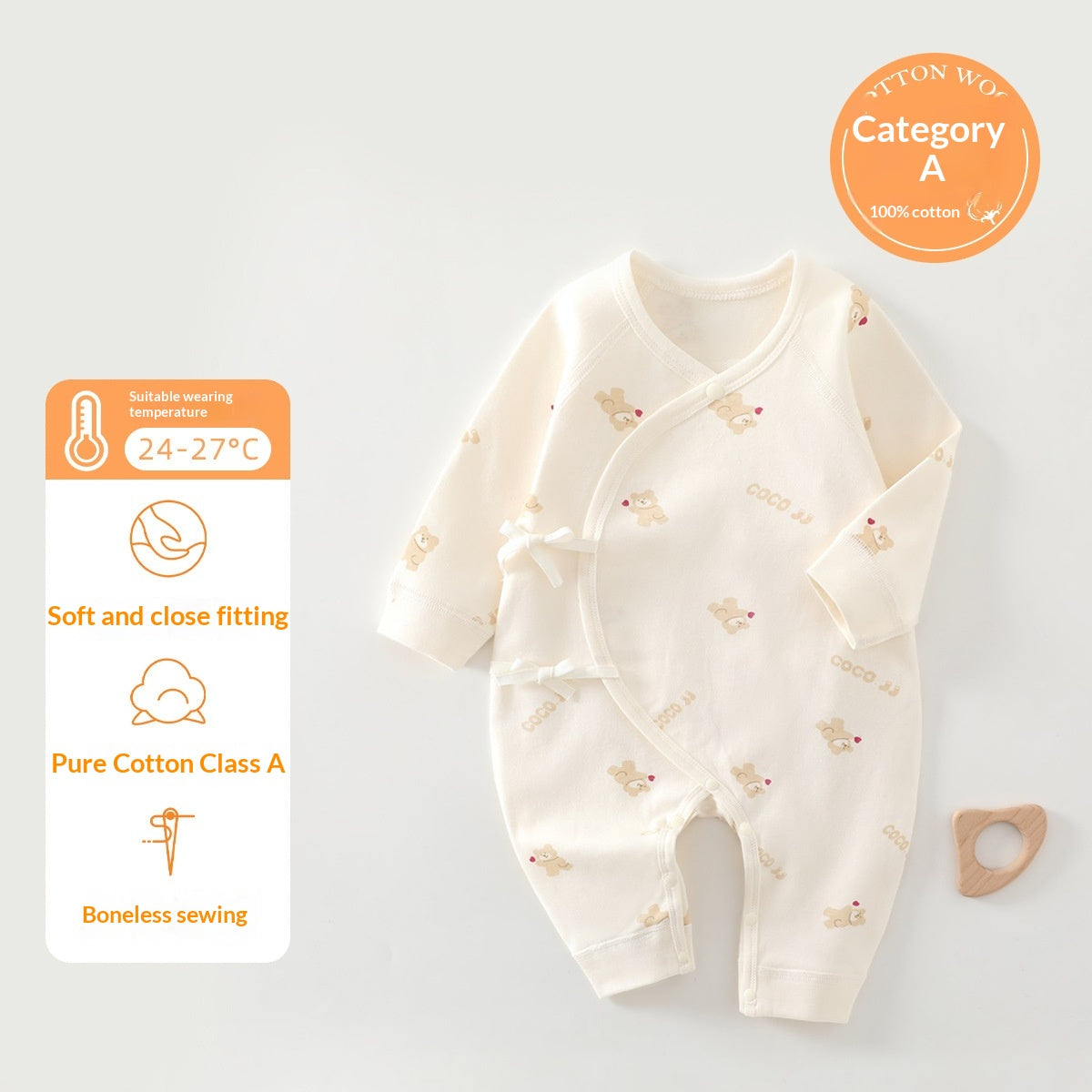 Vêtements pour bébés de style papillon à quatre saisons nouveau-nés