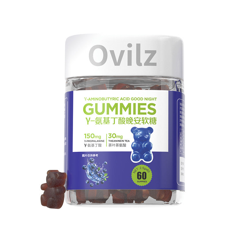 Gummies bleues avec GABA Et la mélatonine