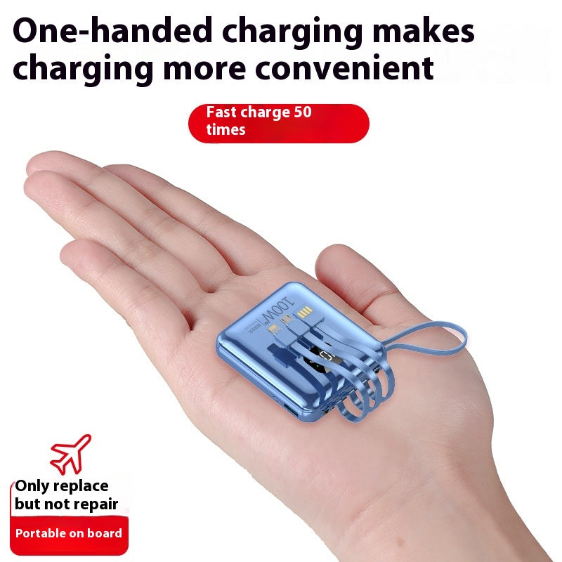 Mini-portable avec câble 20000 MA Power Bank PD225W Alimentation mobile