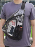 Sac transparent en plastique à épaule unique Portable Et grande capacité
