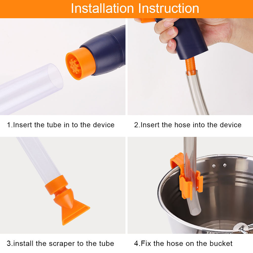 Fish Tank Water Changer Water Change Pipe Pompe Eau Laver Sable Toilette