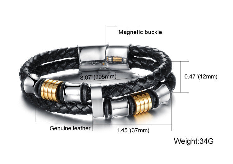 Boucle magnétique chaîne à main tricotée