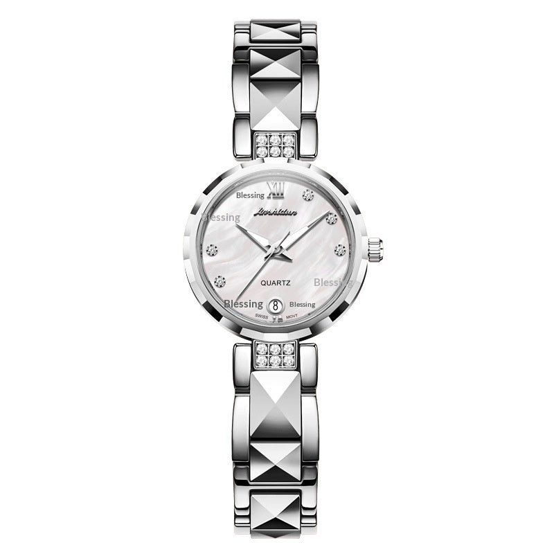 Montre Quartz Marque de luxe certifiée suisse Petite Élégante Montre Bangle résistant à l'eau